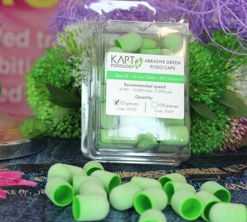 Kart Pedicure Podo Caps 13mm/ gran 80