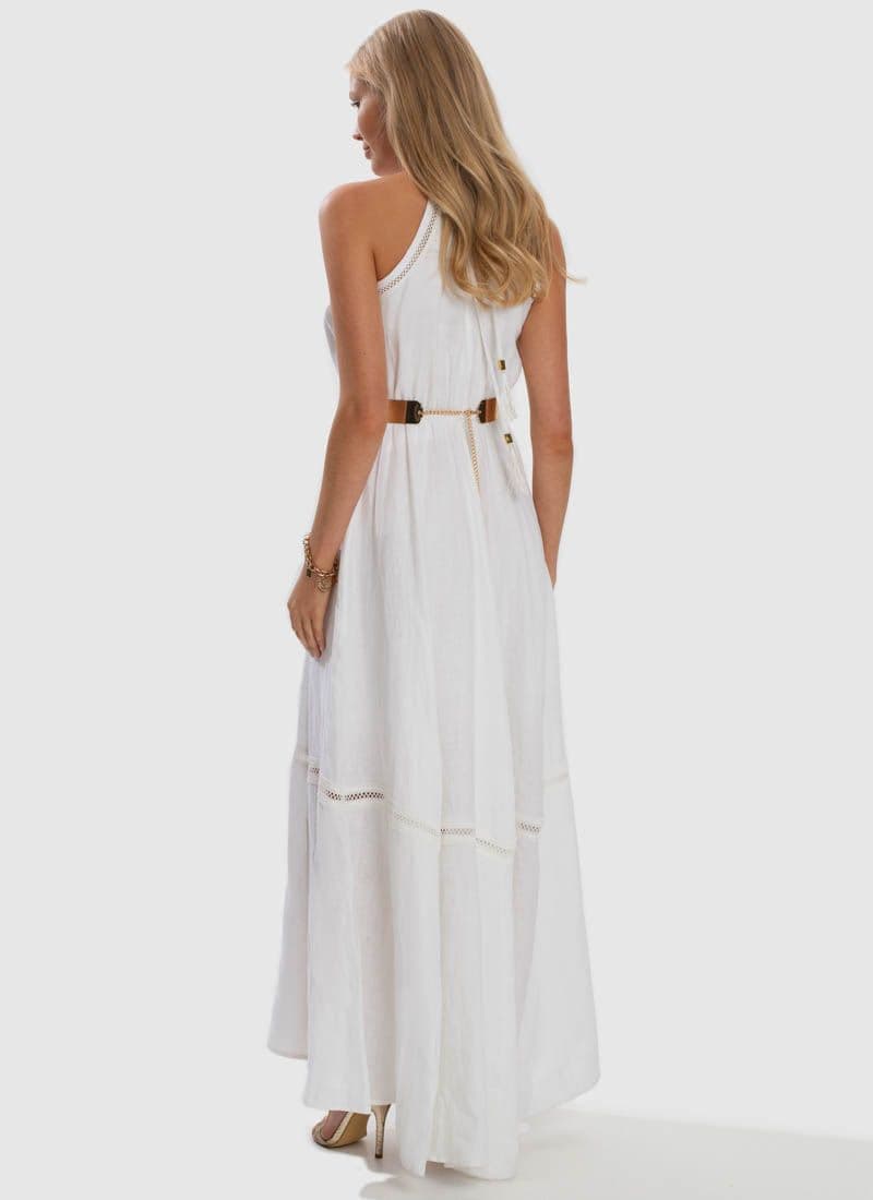 Aqua Blu Serenity Apollo Maxi Dress - White