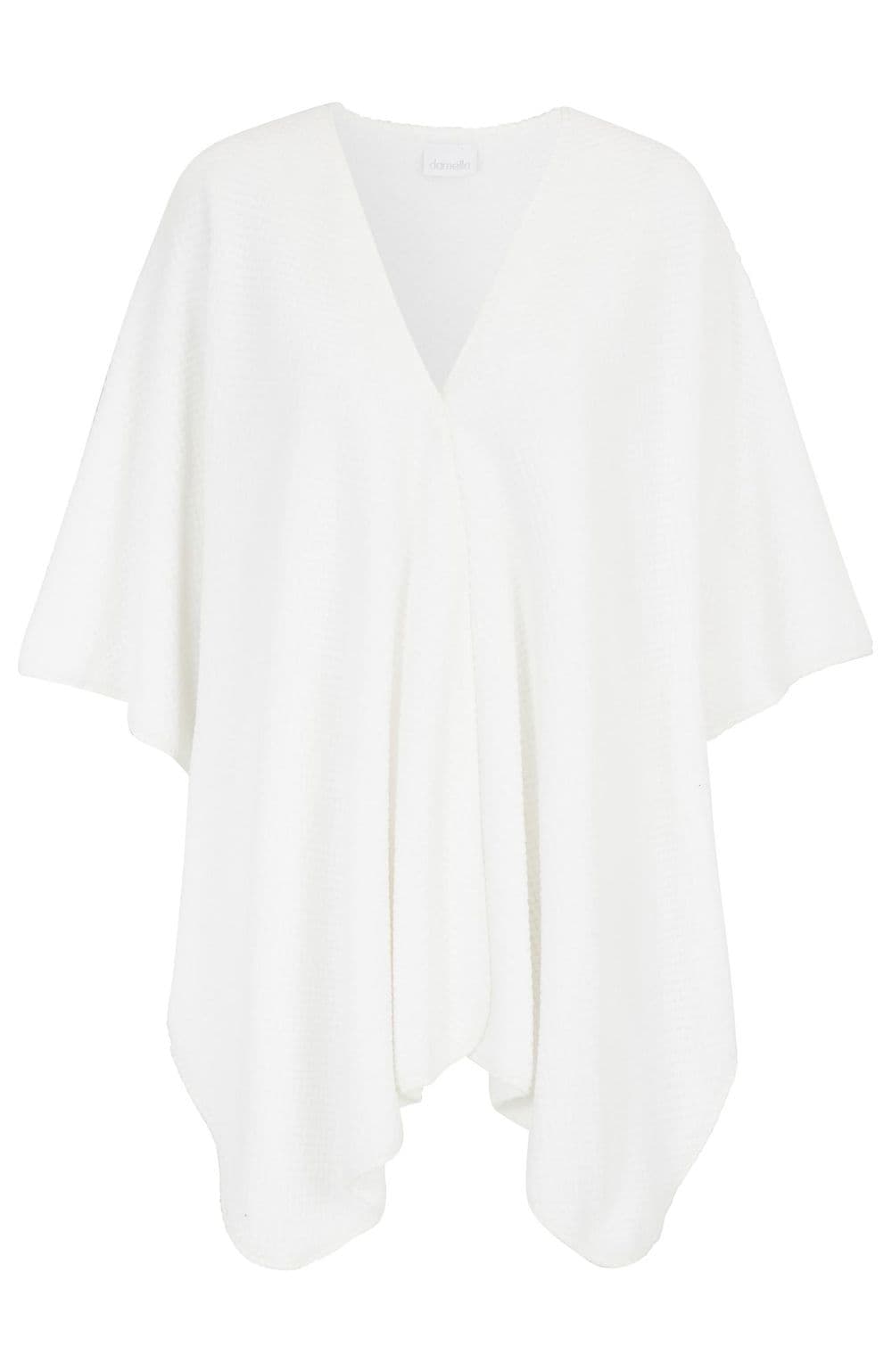 Damella of Sweden Fleece Poncho - Ivory