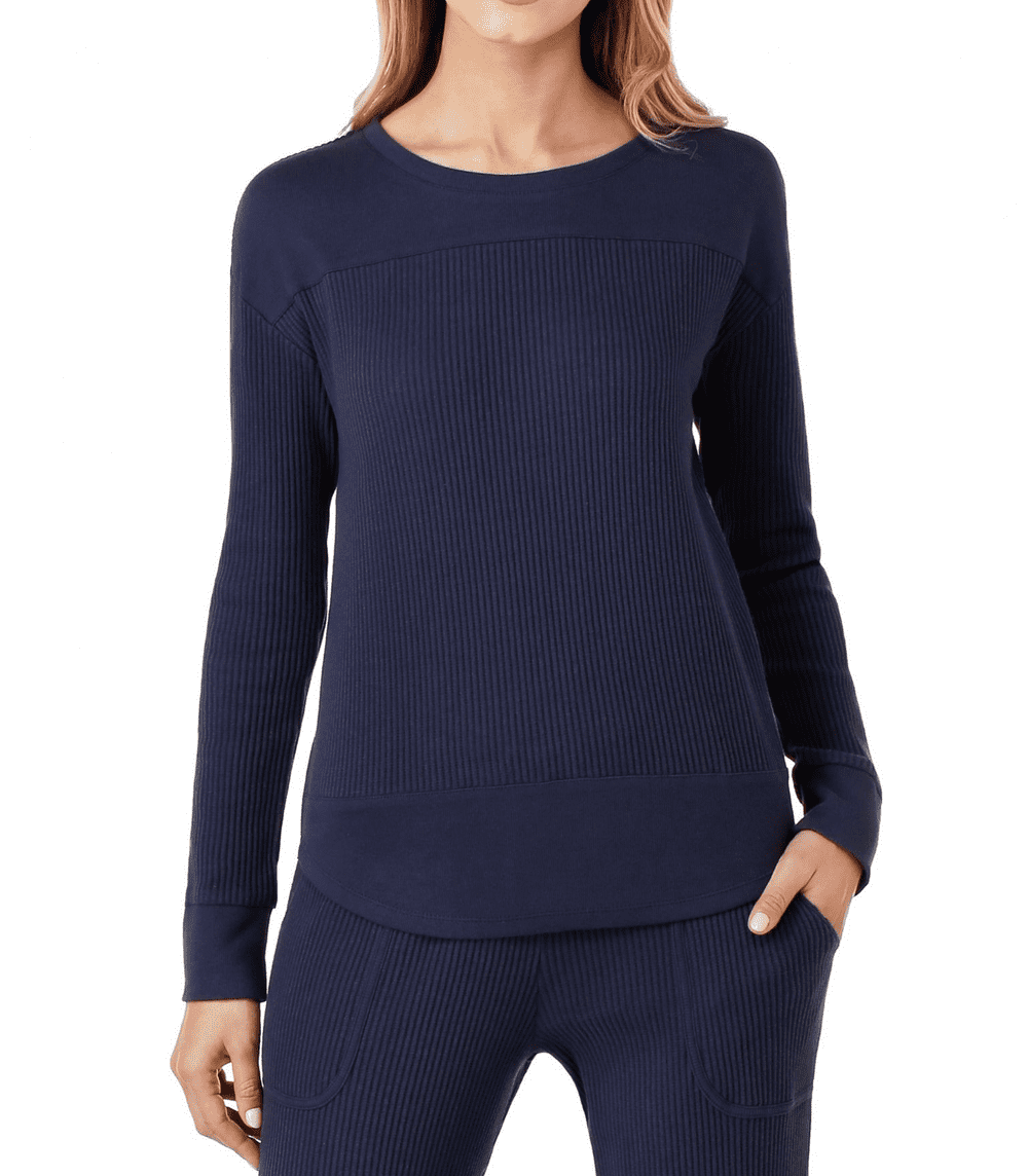 DKNY Neo Soho Long Sleeve Top - Ink