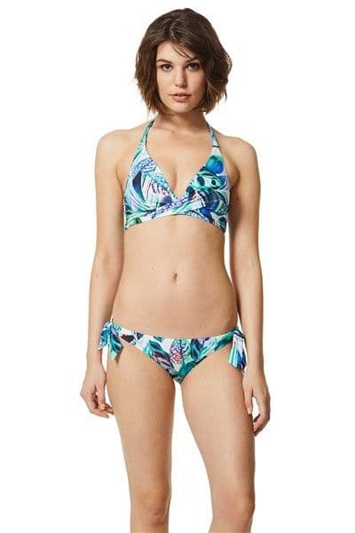 Moontide Jungle Dream Wrap Tri Halter Bikini Top