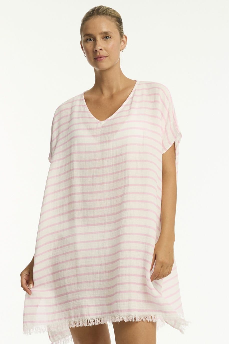 Sea Level Amalfi Kaftan - Pink