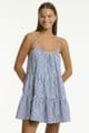 Sea Level Boathouse Tie Back Sundress - Blue/White