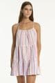 Sea Level Boho Stripe Tie Back Sundress - Blue