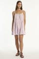 Sea Level Boho Stripe Tie Back Sundress - Blue