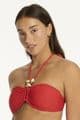 Sea Level Caracus Ring Bandeau Bikini Top - Spice Red