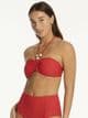 Sea Level Caracus Ring Bandeau Bikini Top - Spice Red