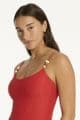 Sea Level Caracus Scoop Neck Swimsuit - Spice Red