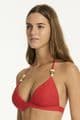 Sea Level Caracus Tri Halter Bikini Top - Spice Red