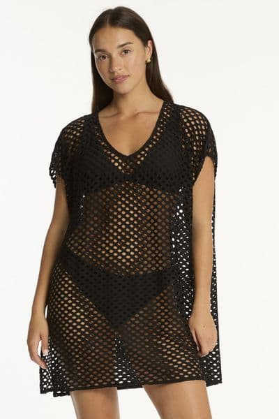Sea Level Castaway Kaftan - Black