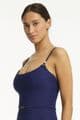 Sea Level De Soleil Scoop Neck Swimsuit - French Navy