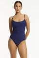 Sea Level De Soleil Scoop Neck Swimsuit - French Navy