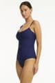 Sea Level De Soleil Scoop Neck Swimsuit - French Navy