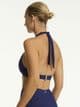 Sea Level De Soleil Twist Front Halter Bikini Top - French Navy