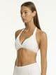 Sea Level De Soleil Twist Front Halter Bikini Top - White