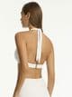 Sea Level De Soleil Twist Front Halter Bikini Top - White