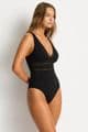Sea Level Essentials Spliced Swimsuit - Black
