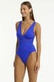 Sea Level Essentials Spliced Swimsuit - Cobalt