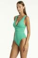 Sea Level Essentials Spliced Swimsuit - Evergreen