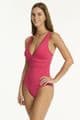 Sea Level Essentials Spliced Swimsuit - Roseberry