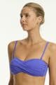 Sea Level Essentials Twist Bandeau Bikini Top - Iris