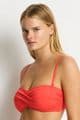 Sea Level Essentials Twist Bandeau Bikini Top - Tango