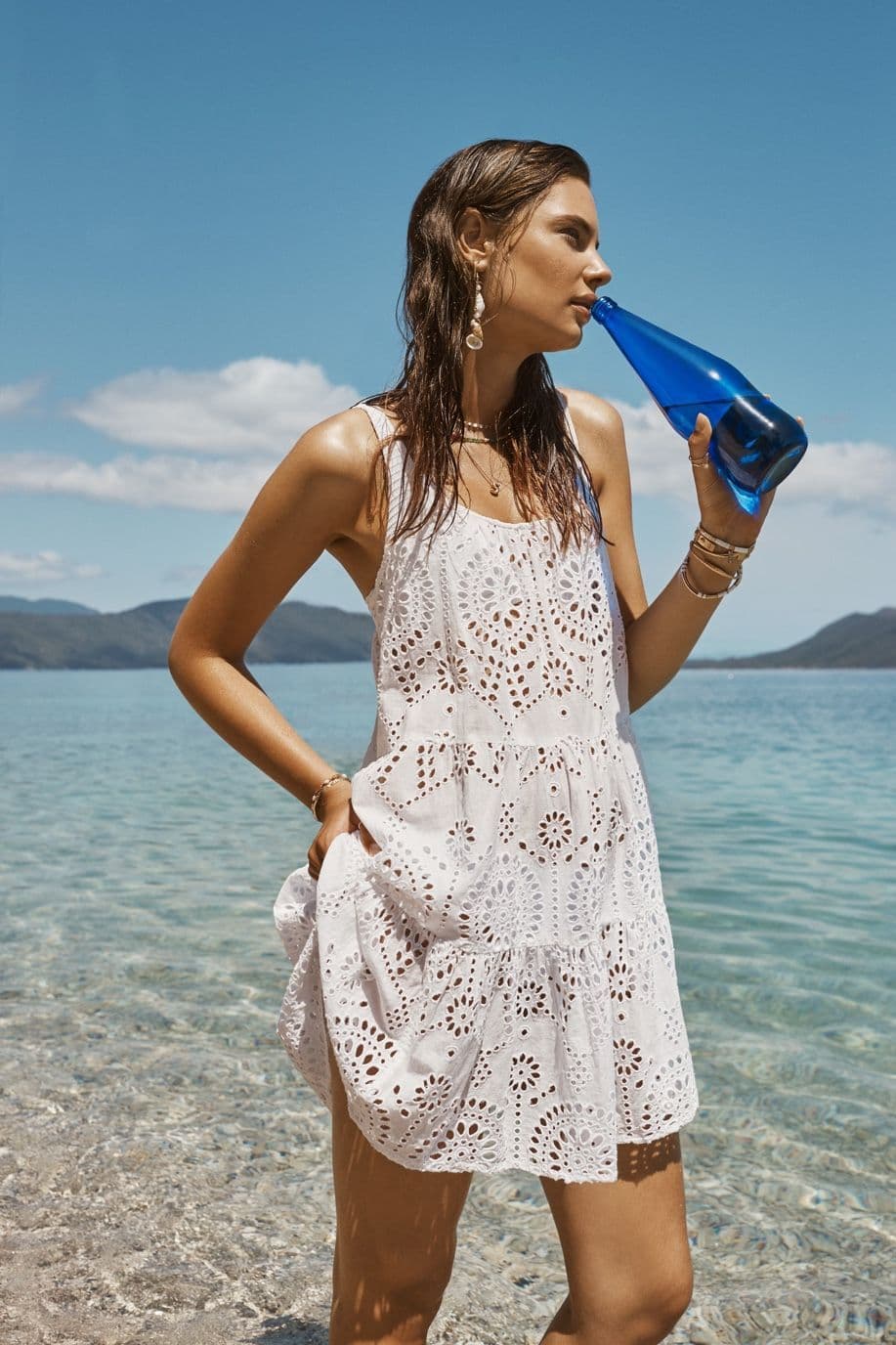 Sea Level Ibiza Tie Back Sundress - White