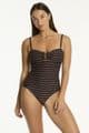 Sea Level Riptide U-Bar Bandeau Swimsuit - Black