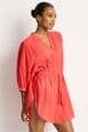 Sea Level Salt Boho Beach Shirt - Red