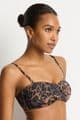 Sea Level Savanna Twist Bandeau Bikini Top - Chocolate