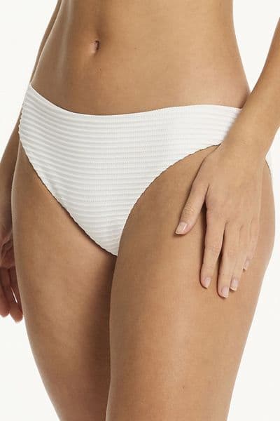 Sea Level Spinnaker Regular Cheeky Bikini Brief - White