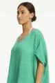 Sea Level Sunset Kaftan - Evergreen