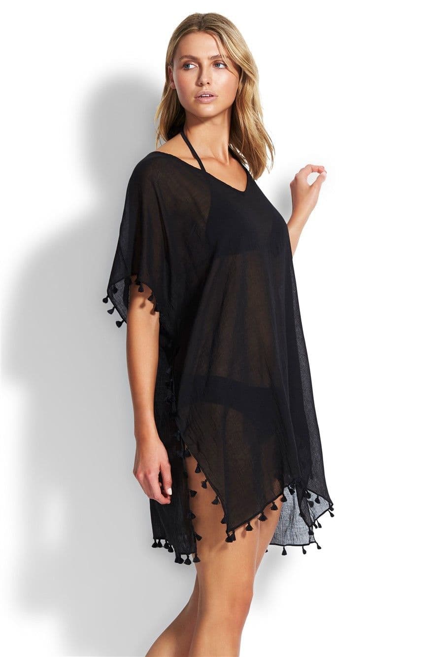 Seafolly Amnesia Kaftan - Black