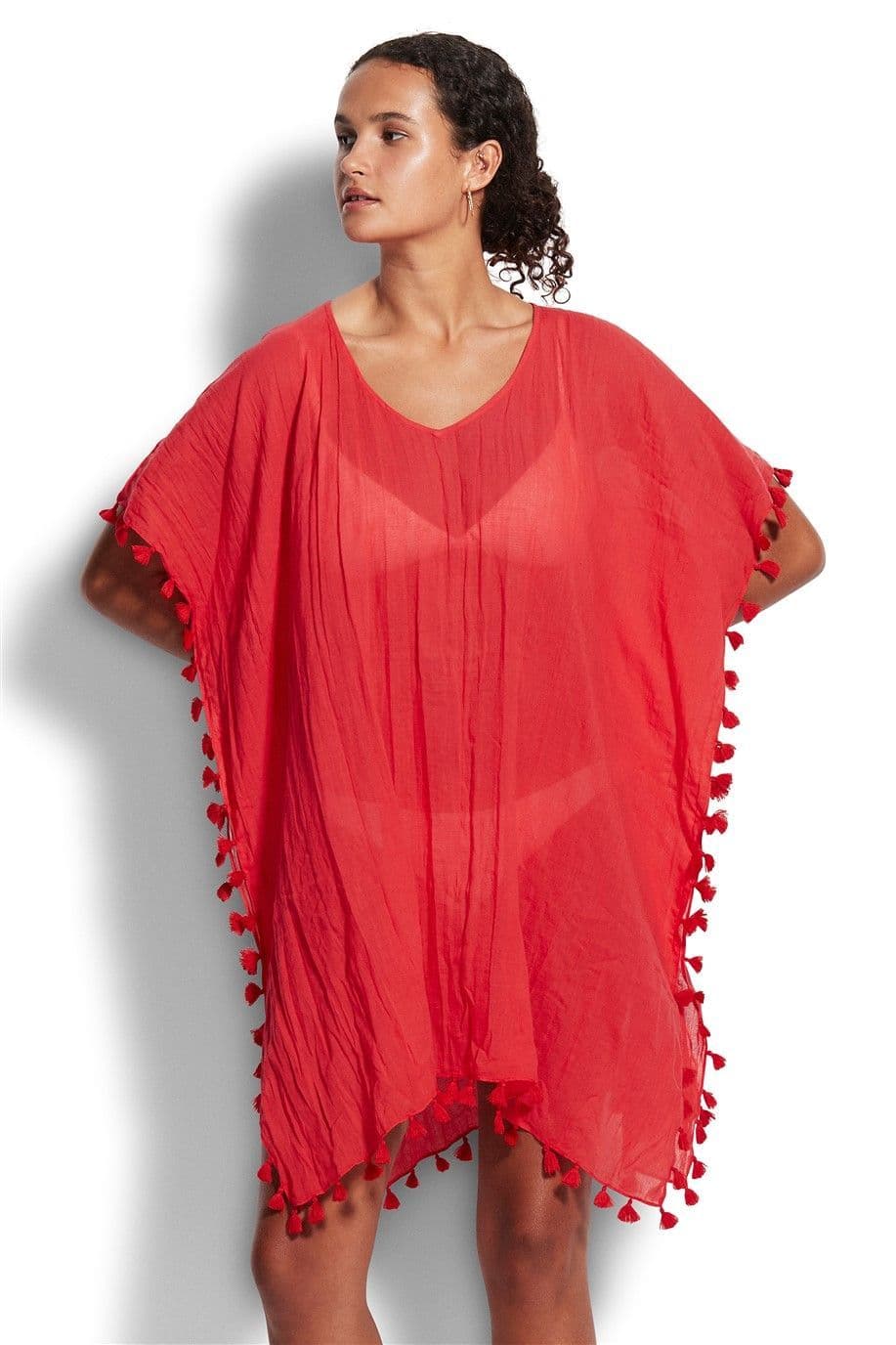 Seafolly Amnesia Kaftan - Chilli