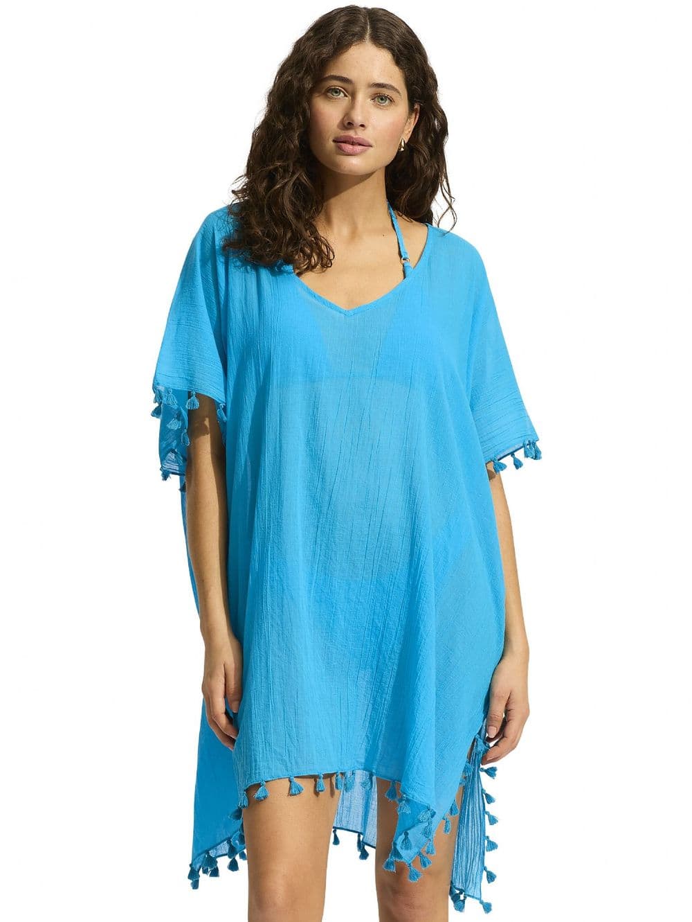 Seafolly Amnesia Kaftan - Turquoise