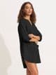 Seafolly Boyfriend Beach Shirt - Black