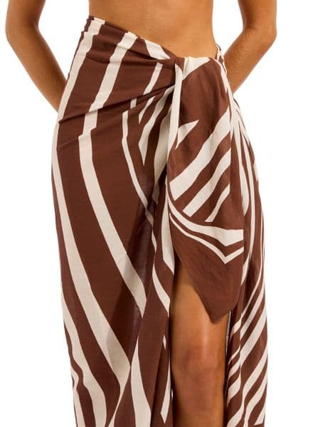 Seafolly Coastline Sarong - Cocoa