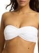 Seafolly Collective Twist Bandeau Bikini Top - White