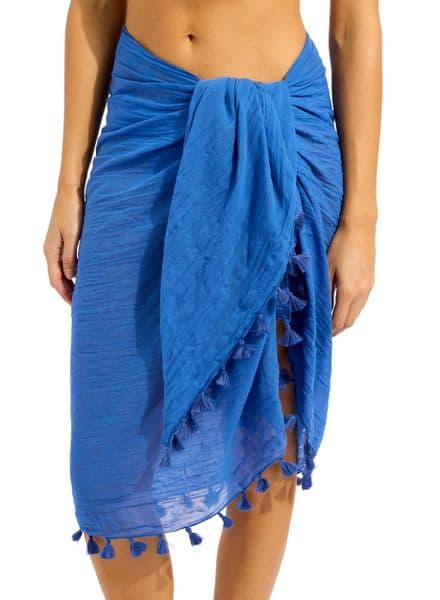 Seafolly Cotton Gauze Sarong - Sapphire