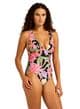 Seafolly Hot House Flowers Cross Back Swimsuit - Black