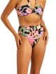 Seafolly Hot House Flowers High Waist Wrap Front Bikini Brief - Black