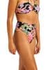 Seafolly Hot House Flowers High Waist Wrap Front Bikini Brief - Black