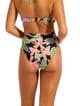 Seafolly Hot House Flowers High Waist Wrap Front Bikini Brief - Black
