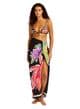 Seafolly Hot House Flowers Sarong - Black