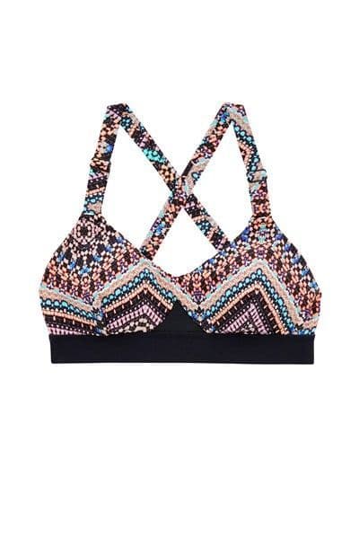 Seafolly Indian Summer Aztec Bralette - Black