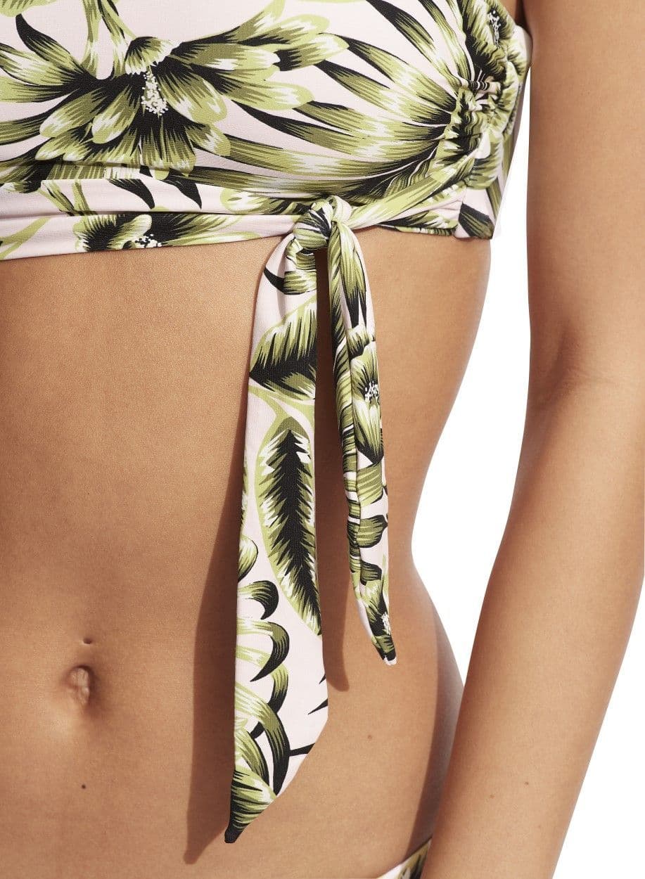 Seafolly Island In The Sun One Shoulder Bikini Top Avocado