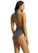 Seafolly Mala Ring Front Halter Swimsuit - Black