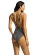 Seafolly Mala Ring Front Halter Swimsuit - Black