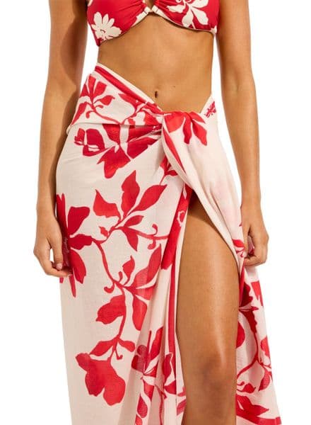 Seafolly Mayflower Sarong - Cosmo Red