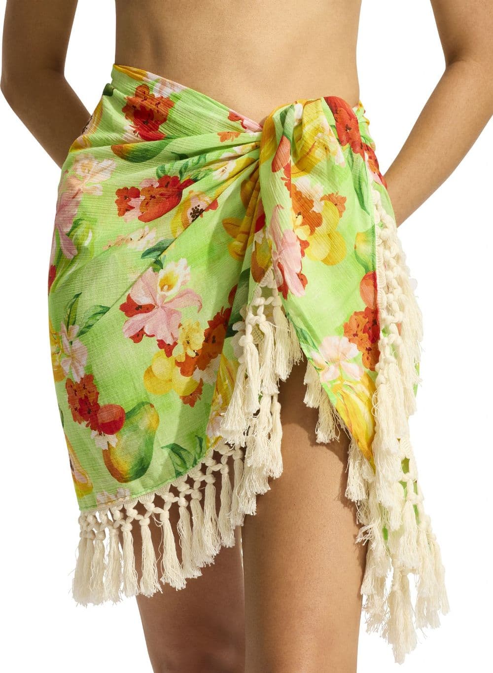 Seafolly Tropique Mini Sarong - AloeGel
